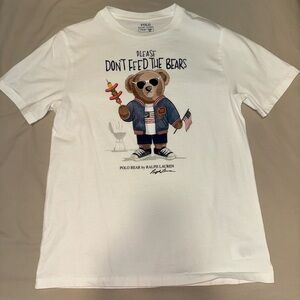 Polo by Ralph Lauren Kids White Bear Graphic Tee